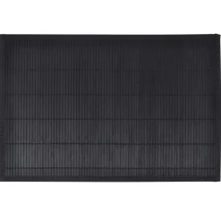 Linnengoed*vidaXL 6 Placemats bamboe 30 x 45 cm Zwart