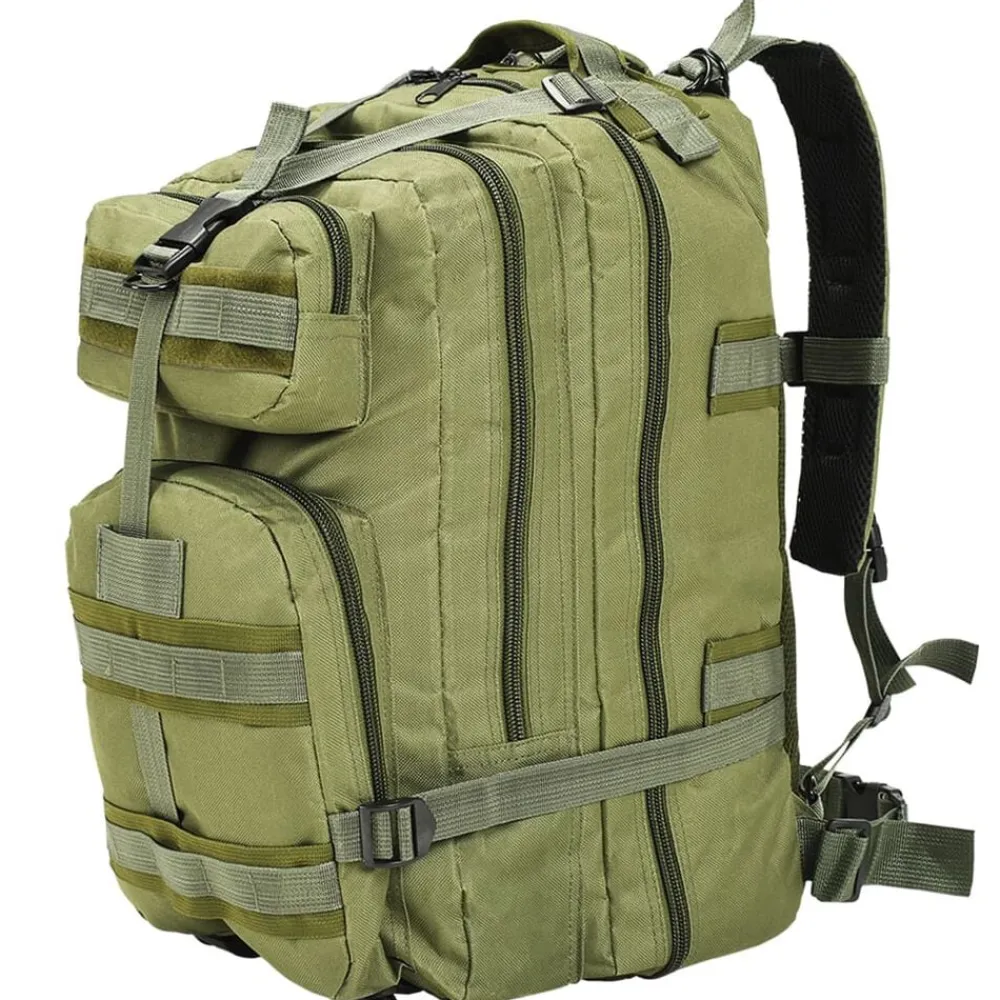 Bagage & Tassen*vidaXL 91382 Rugzak legerstijl 50 L Olijfgroen