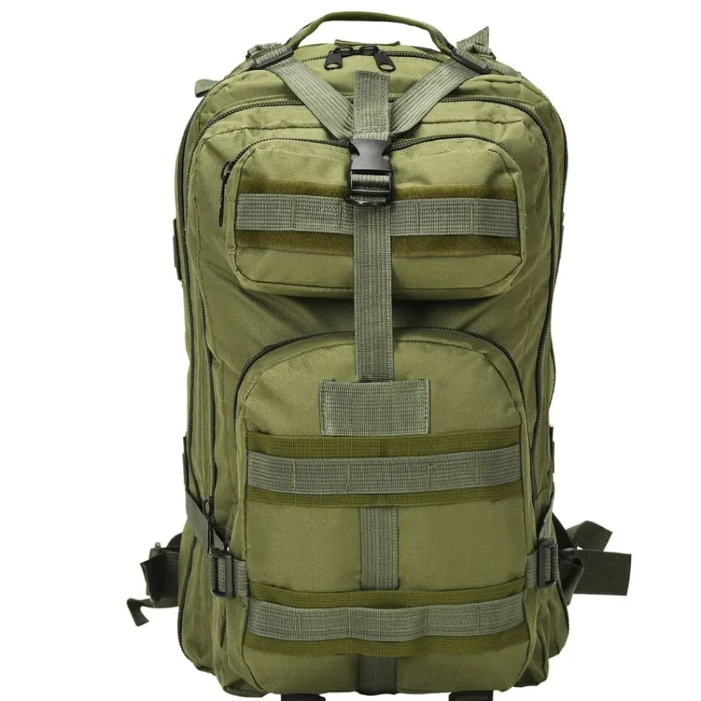 Bagage & Tassen*vidaXL 91382 Rugzak legerstijl 50 L Olijfgroen