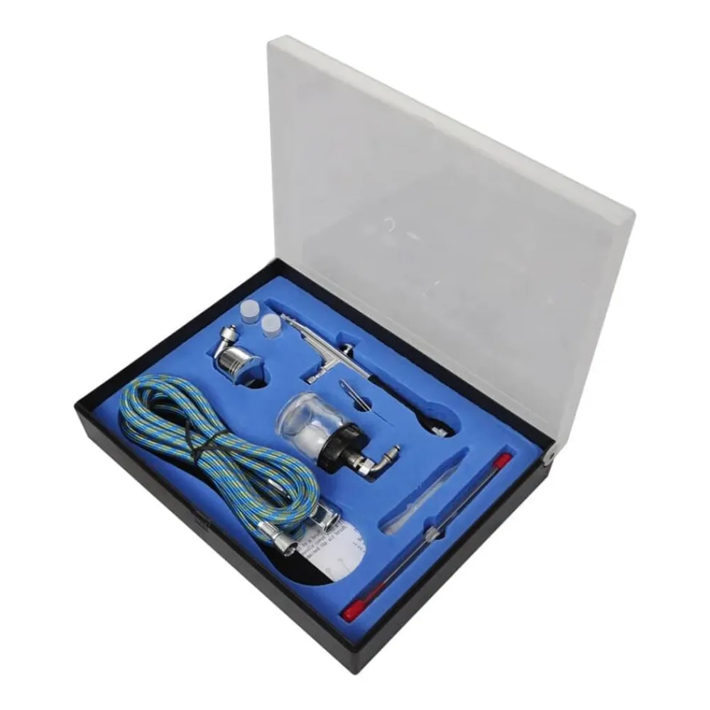 Airbrush Compressorset met 2 pistolen>vidaXL New