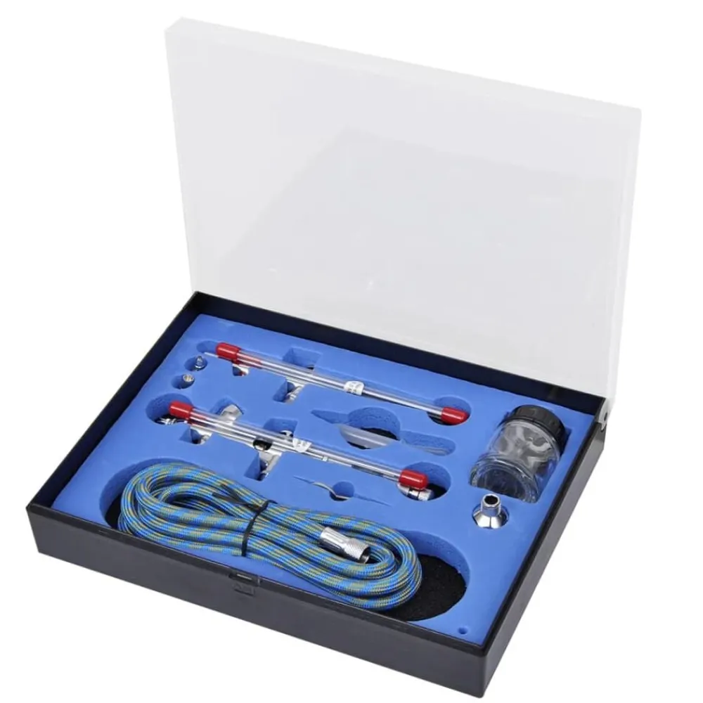 Gereedschap*vidaXL Airbrush set met 2 pistolen