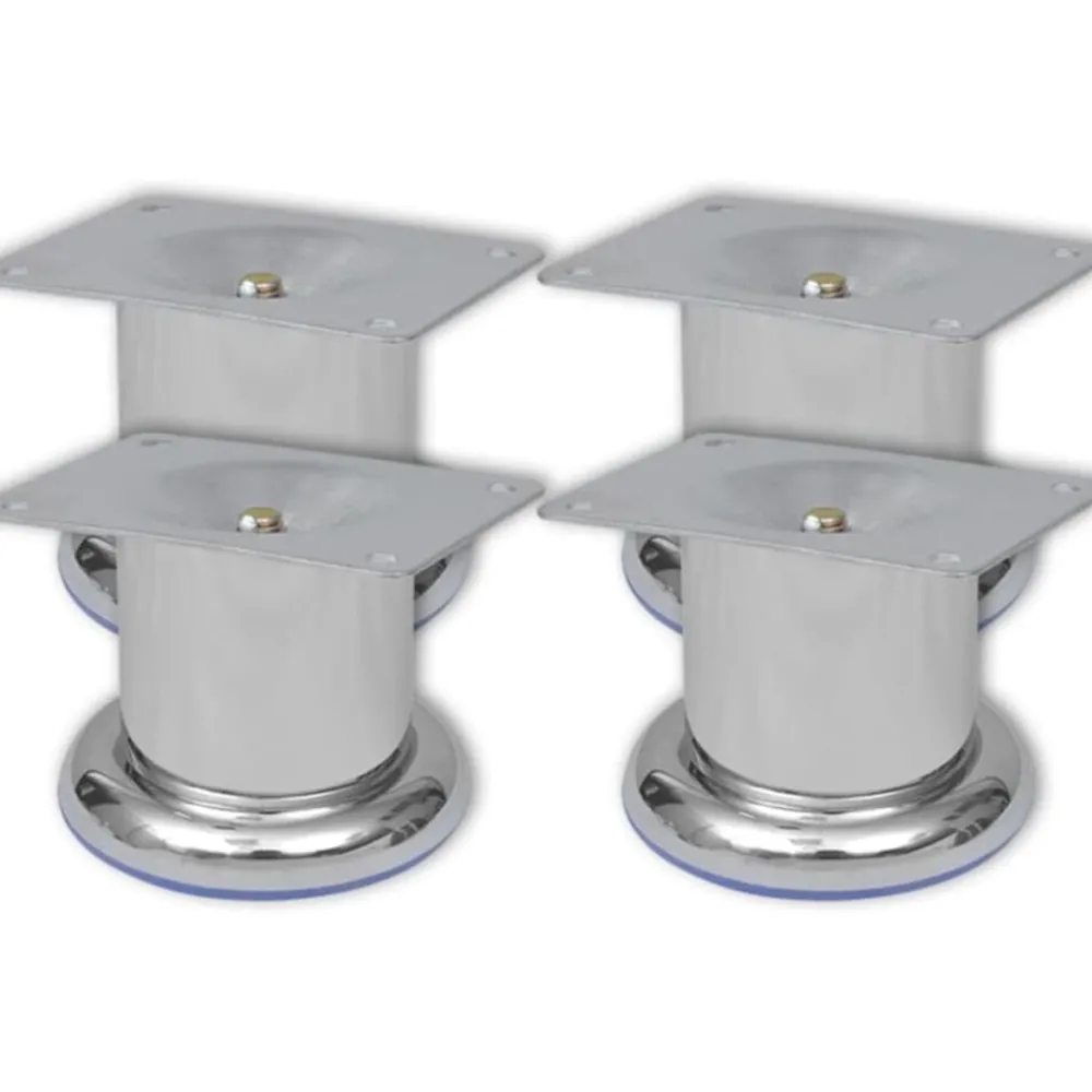 Accessoires Voor Stoelen En Banken*vidaXL Bankpoten rond chroom 60 mm 4 st