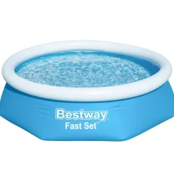 Zwembaden & Spa'S*vidaXL Bestway Fast Set Zwembad opblaasbaar rond 244x61 cm