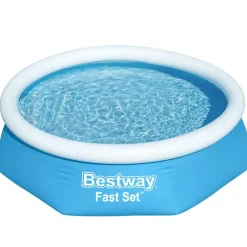 Zwembaden & Spa'S*vidaXL Bestway Fast Set Zwembad opblaasbaar rond 244x61 cm