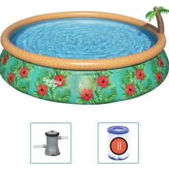Bestway Fast Set Zwembadset Paradise Palms opblaasbaar 457x84 cm>vidaXL