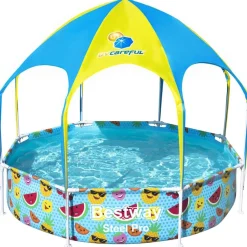 Zwembaden & Spa'S*vidaXL Bestway Kinderzwembad Steel Pro UV Careful bovengronds 244x51 cm