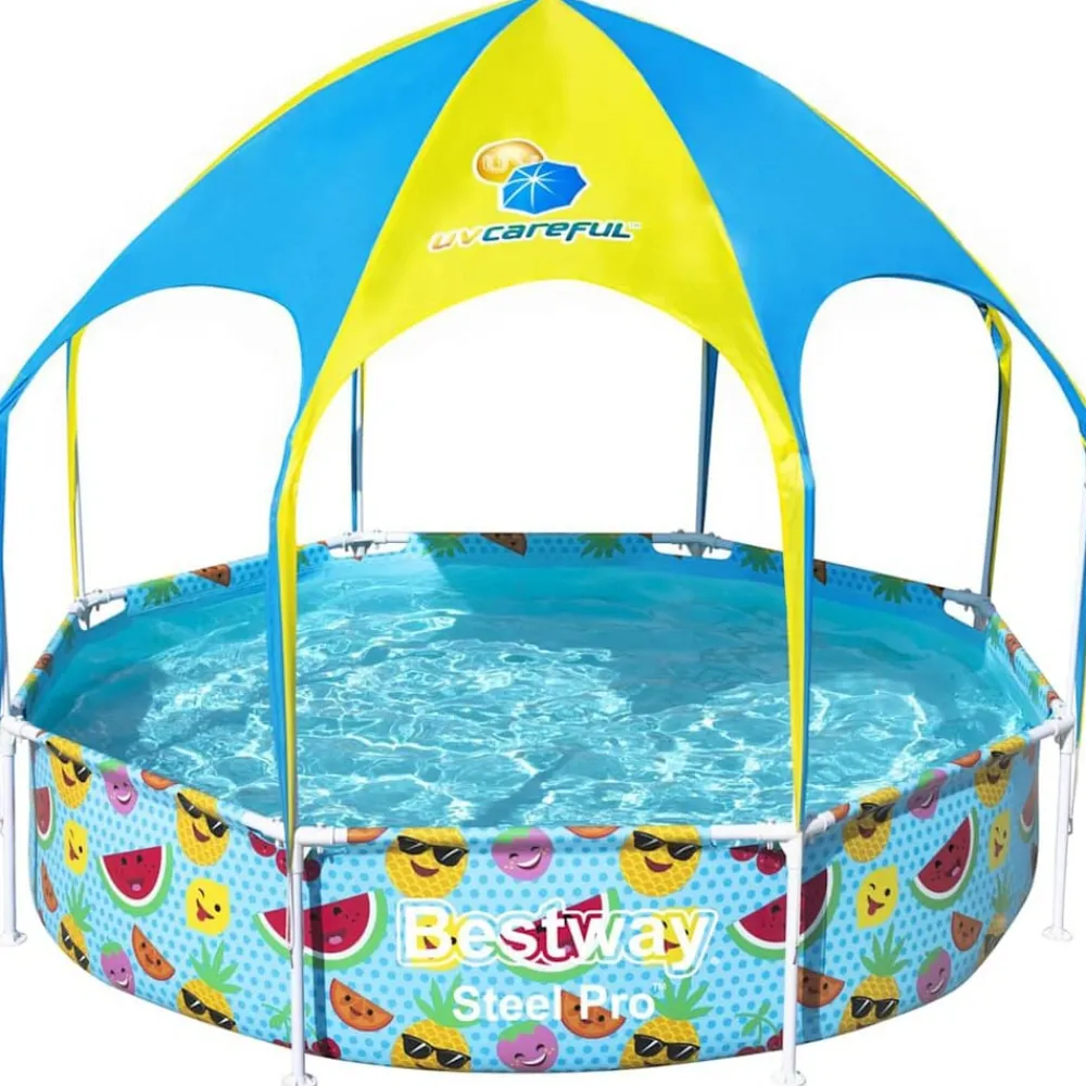 Zwembaden & Spa'S*vidaXL Bestway Kinderzwembad Steel Pro UV Careful bovengronds 244x51 cm
