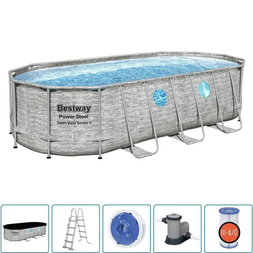 Bestway Power Steel Zwembadset Swim Vista Series 549x274x122 cm>vidaXL Best