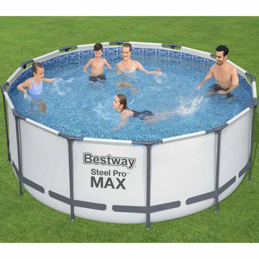 Zwembaden & Spa'S*vidaXL Bestway Steel Pro MAX Zwembadset rond 366x122 cm
