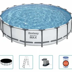 Zwembaden & Spa'S*vidaXL Bestway Steel Pro MAX Zwembadset 549x122 cm