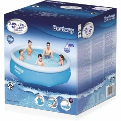 Zwembaden & Spa'S*vidaXL Bestway Zwembad Fast Set opblaasbaar rond 305x76 cm 57266