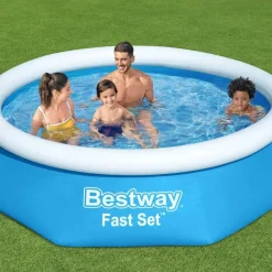 Zwembaden & Spa'S*vidaXL Bestway Zwembad Fast Set opblaasbaar rond 244x61 cm 57265