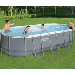 Bestway Zwembad Power Steel bovengronds ovaal 549x274x122 cm>vidaXL Online