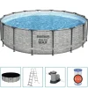 Zwembaden & Spa'S*vidaXL Bestway Zwembad Power Steel rond 488x122 cm