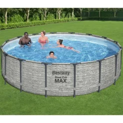 Zwembaden & Spa'S*vidaXL Bestway Zwembad Power Steel rond 488x122 cm