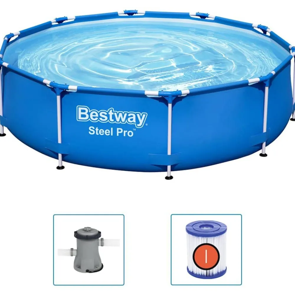 Zwembaden & Spa'S*vidaXL Bestway Zwembad Steel Pro 305x76 cm