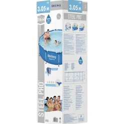 Zwembaden & Spa'S*vidaXL Bestway Zwembad Steel Pro 305x76 cm