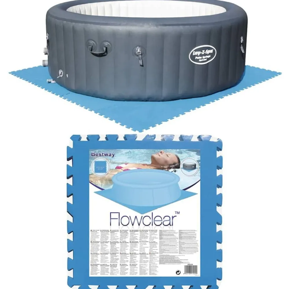 Bestway Zwembadbodembeschermers 8 st blauw 58220>vidaXL Sale
