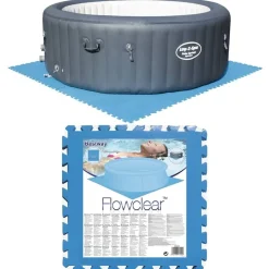 Bestway Zwembadbodembeschermers 8 st blauw 58220>vidaXL
