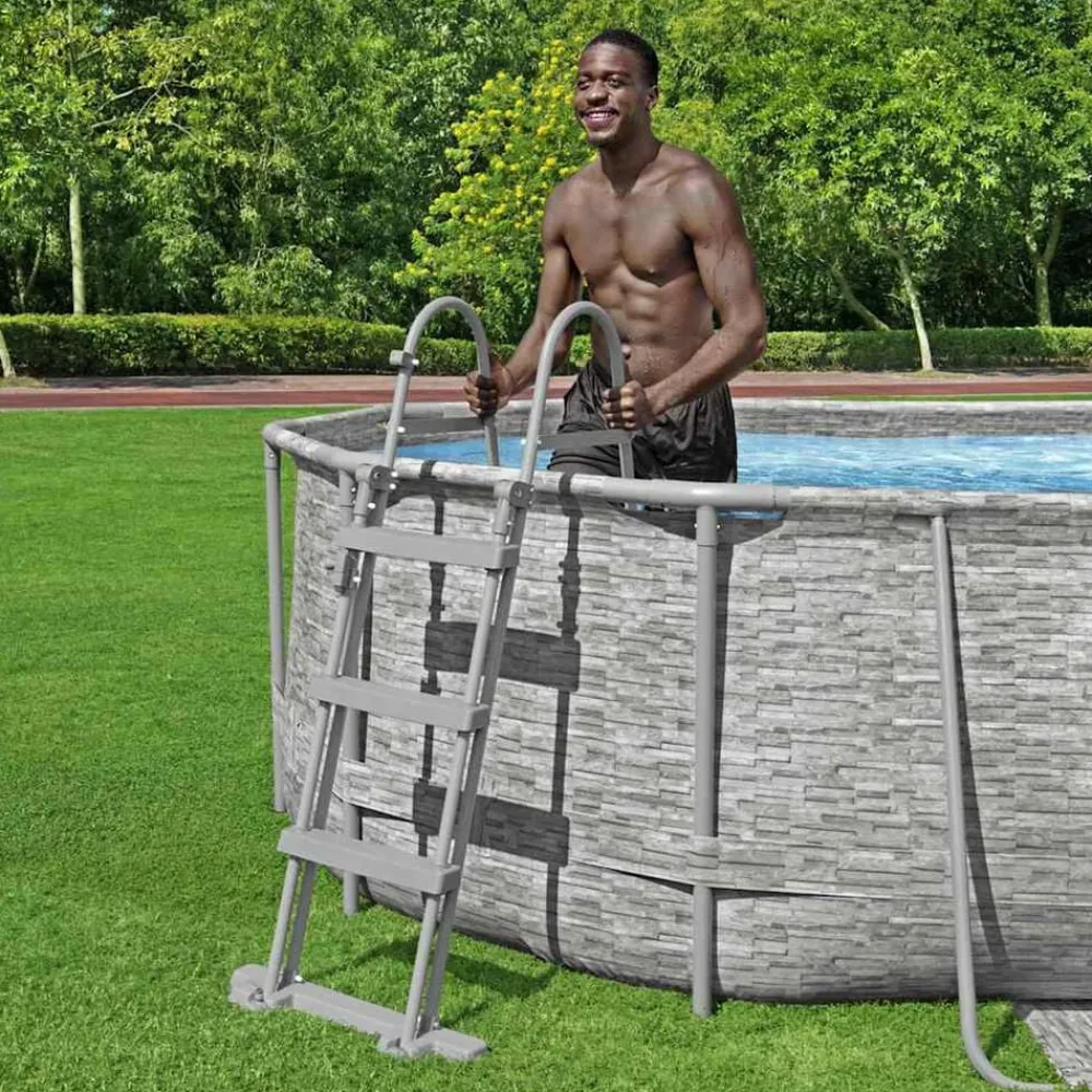 Zwembaden & Spa'S*vidaXL Bestway Zwembadladder Flowclear met 4 treden 107 cm