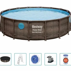 Bestway Zwembadset Power Steel 488x122 cm>vidaXL Outlet