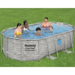Zwembaden & Spa'S*vidaXL Bestway Zwembadset Power Steel 427x250x100 cm