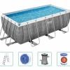 Bestway Zwembadset Power Steel rechthoekig 412x201x122 cm>vidaXL Clearance