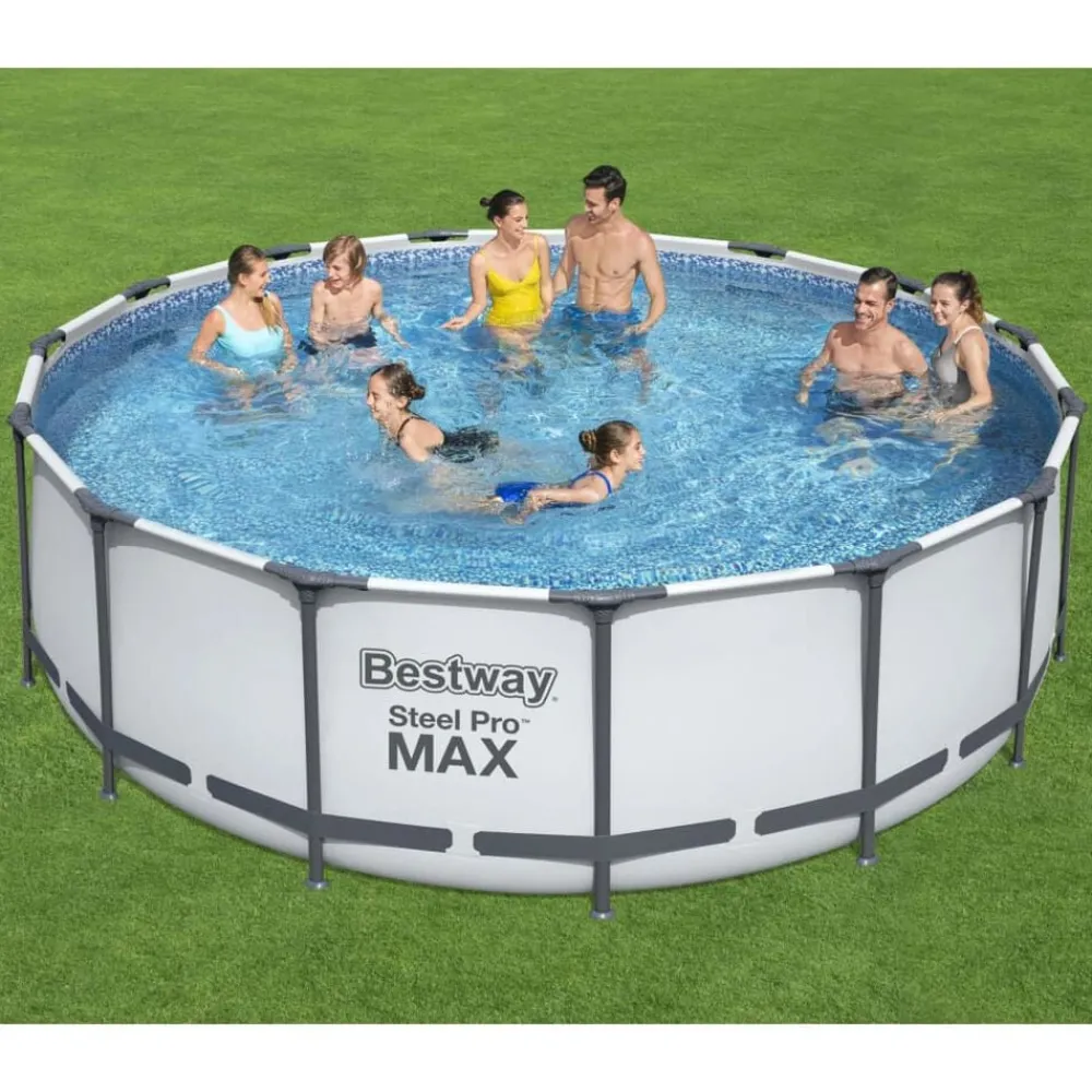 Zwembaden & Spa'S*vidaXL Bestway Zwembadset Steel Pro MAX rond 457x122 cm