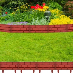 Tuinafscheidingen*vidaXL Borderranden 11 st met baksteenontwerp