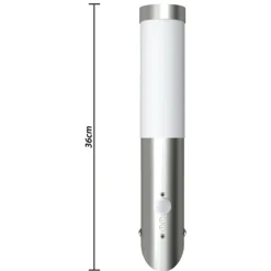 Buitenlamp RVS Enego met sensor (2 stuks)><noscript><img width=