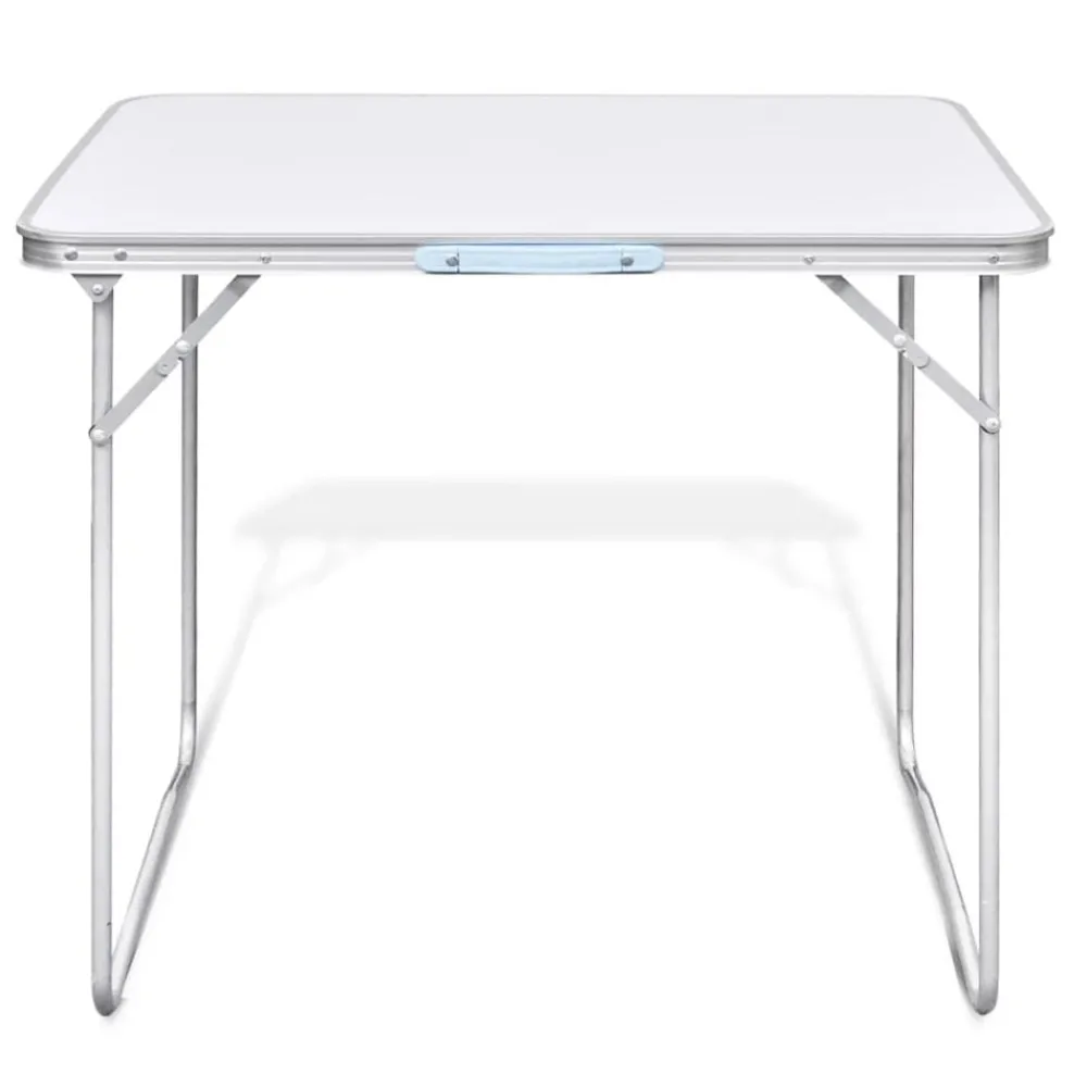 Buitensport*vidaXL Campingtafel inklapbaar met metalen frame 80 x 60 cm