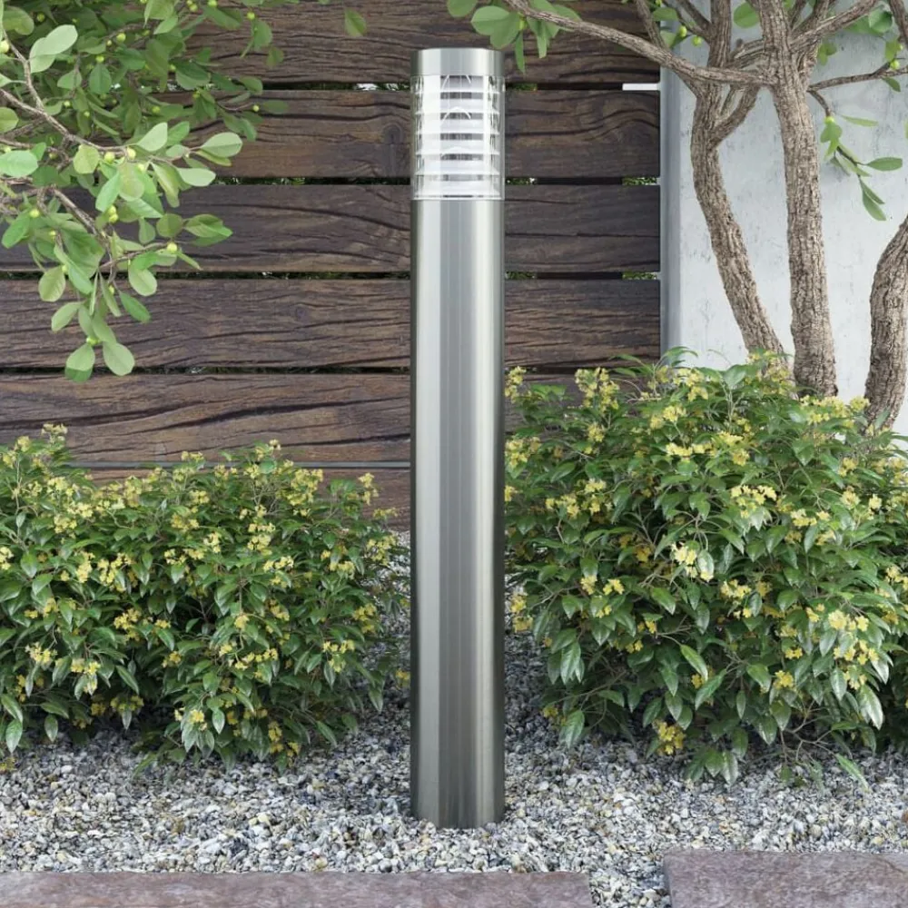 Verlichting*vidaXL Cilindervormige RVS LED tuinlamp