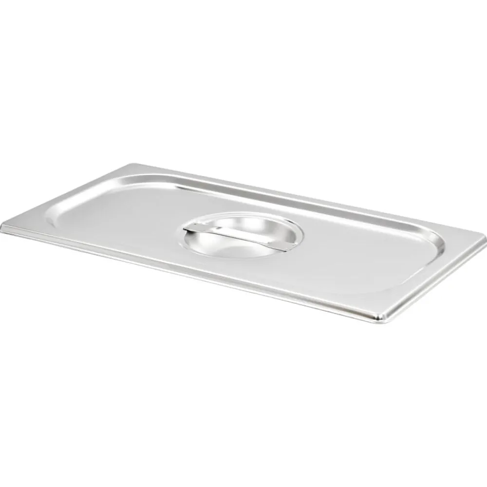Keuken & Eetkamer*vidaXL Deksels 4 st voor GN 1/3 schalen roestvrij staal