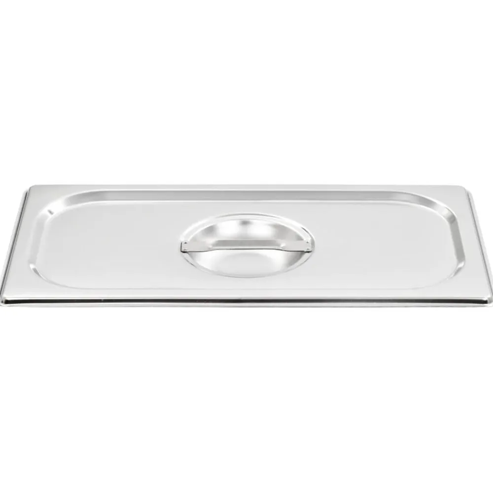 Keuken & Eetkamer*vidaXL Deksels 4 st voor GN 1/3 schalen roestvrij staal