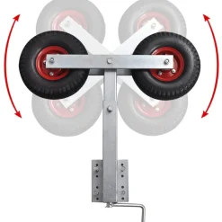 Voertuigonderdelen & -Accessoires*vidaXL 2-delige Boegsteunenset voor bootaanhanger 59-84 cm