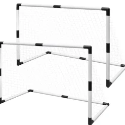 Sport & Spel*vidaXL 2-delige Minidoeltjesset met net 91,5x48x61 cm