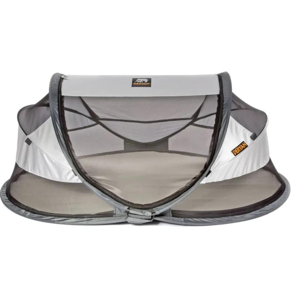 Meubelen Voor Baby'S & Peuters*vidaXL DERYAN Babyreisbedje pop-up met klamboe Luxe kleurig Zilver