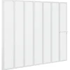 Sanitair & Loodgietersbenodigdheden*vidaXL Douche en badscherm 140 x 168 cm 7 panelen met handdoekrek