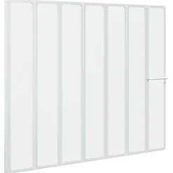 Sanitair & Loodgietersbenodigdheden*vidaXL Douche en badscherm 140 x 168 cm 7 panelen met handdoekrek