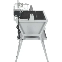 Draaispit barbecue ijzer en roestvrij staal><noscript><img width=