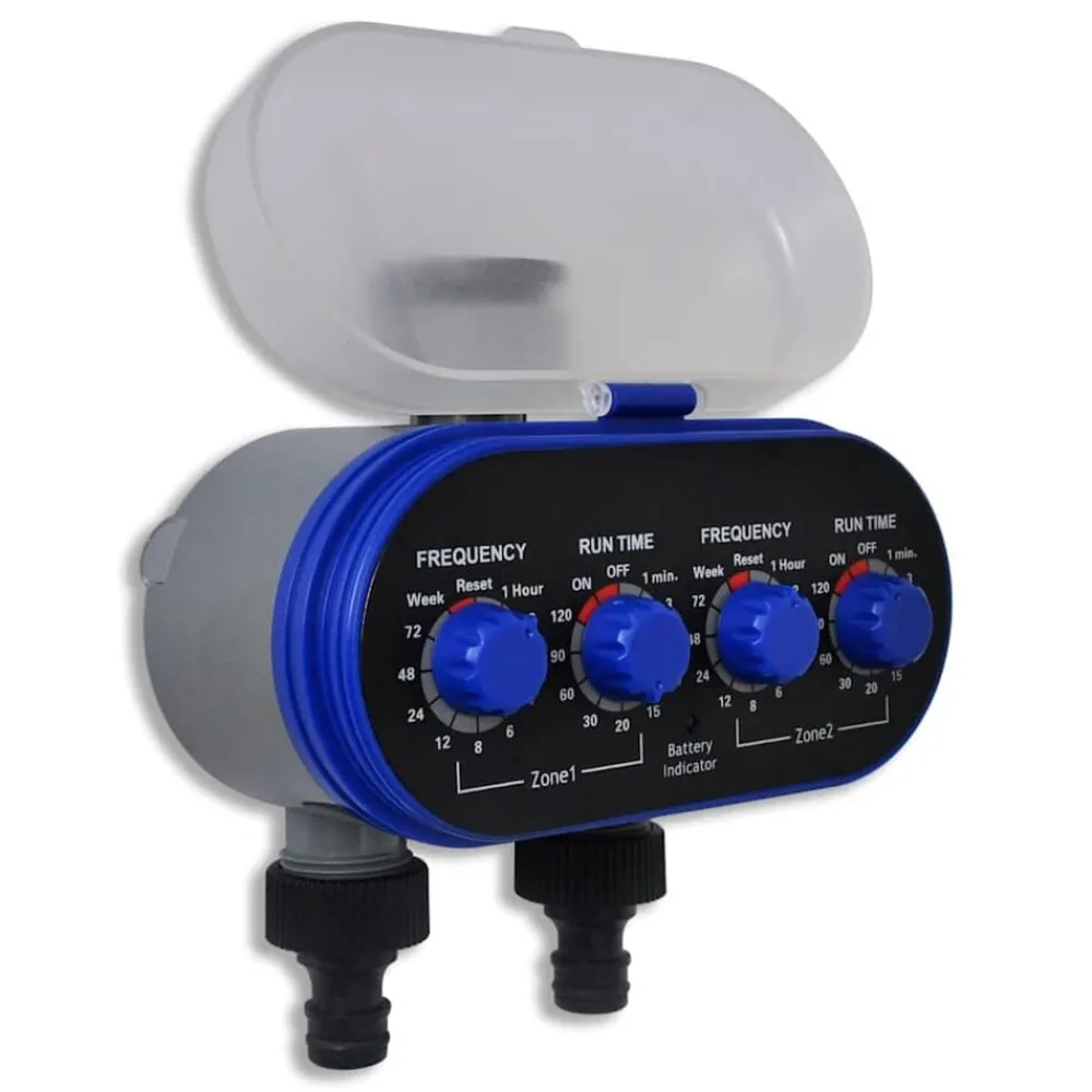 Tuin & Gazon*vidaXL Elektrische Irrigatie watertimer (2 uitgangen)