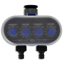 Tuin & Gazon*vidaXL Elektrische Irrigatie watertimer (2 uitgangen)
