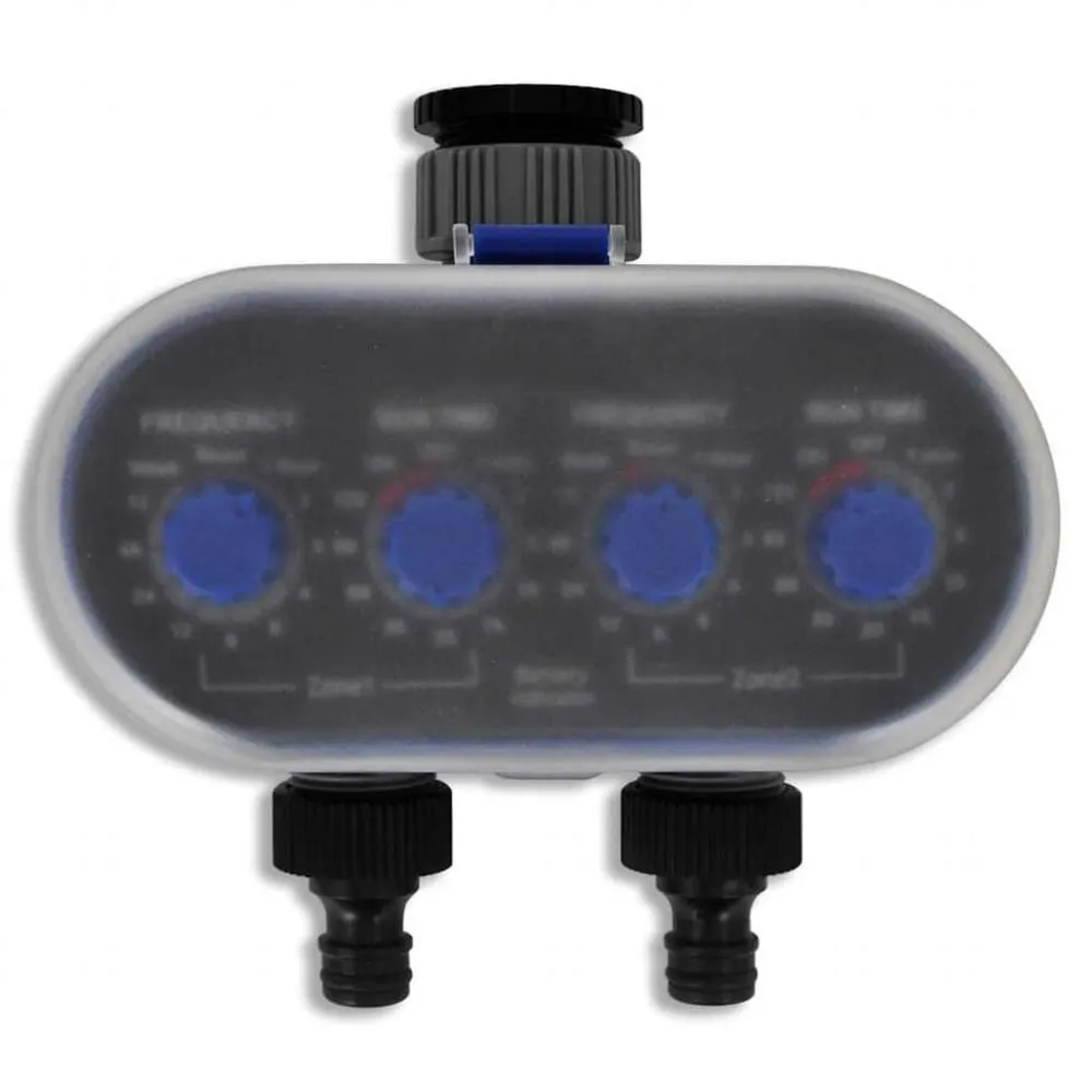 Tuin & Gazon*vidaXL Elektrische Irrigatie watertimer (2 uitgangen)