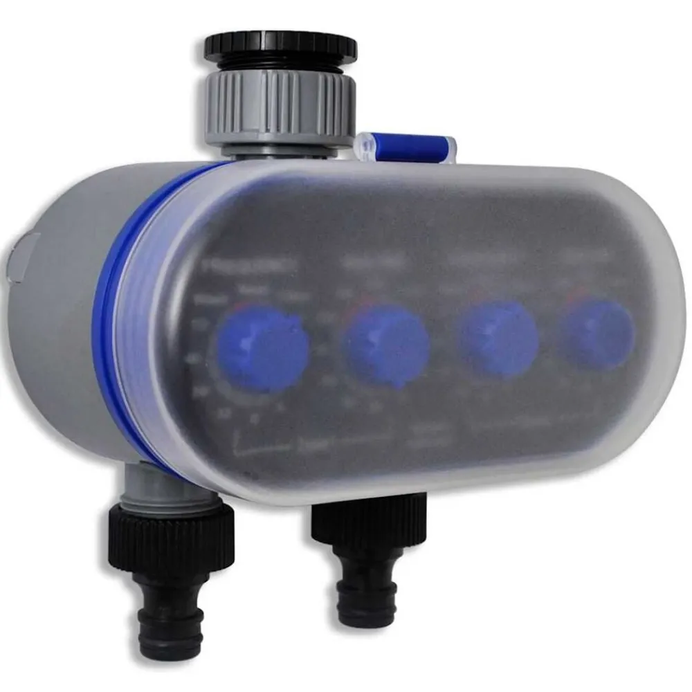 Tuin & Gazon*vidaXL Elektrische Irrigatie watertimer (2 uitgangen)