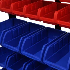 Bouwbeslag*vidaXL Garage opbergrek (Blauw en Rood)
