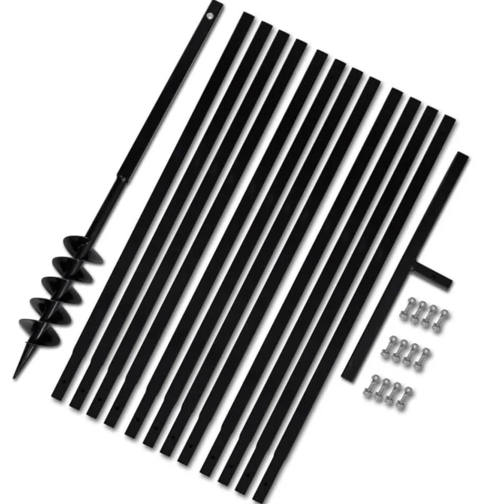 Gereedschap*vidaXL Grondboor 100 mm met 13 m verlengstuk Staal