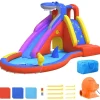 Buitenspeelgoed*vidaXL Happy Hop Glijbaan met plonsbad opblaasbaar 450x320x240 cm PVC