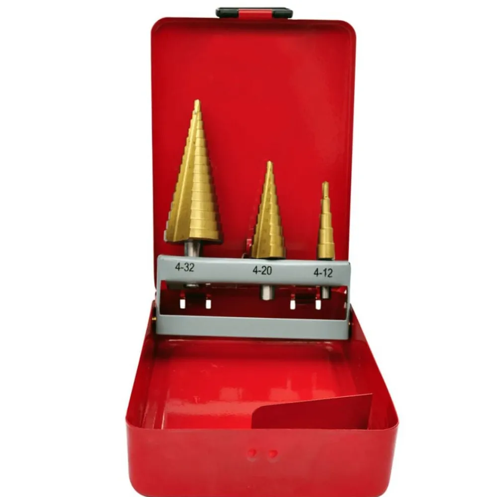 Gereedschapaccessoires*vidaXL HSS getrapte boorset 3-delig