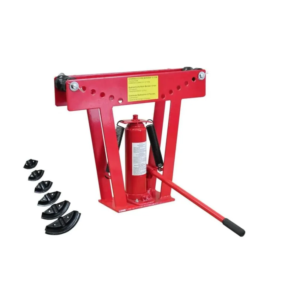 Gereedschap*vidaXL Hydraulische pijpenbuiger 12-ton met 6 mallen