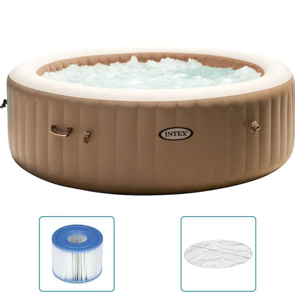 Zwembaden & Spa'S*vidaXL Intex Bubbelbad PureSpa 6-persoons rond 216x71 cm